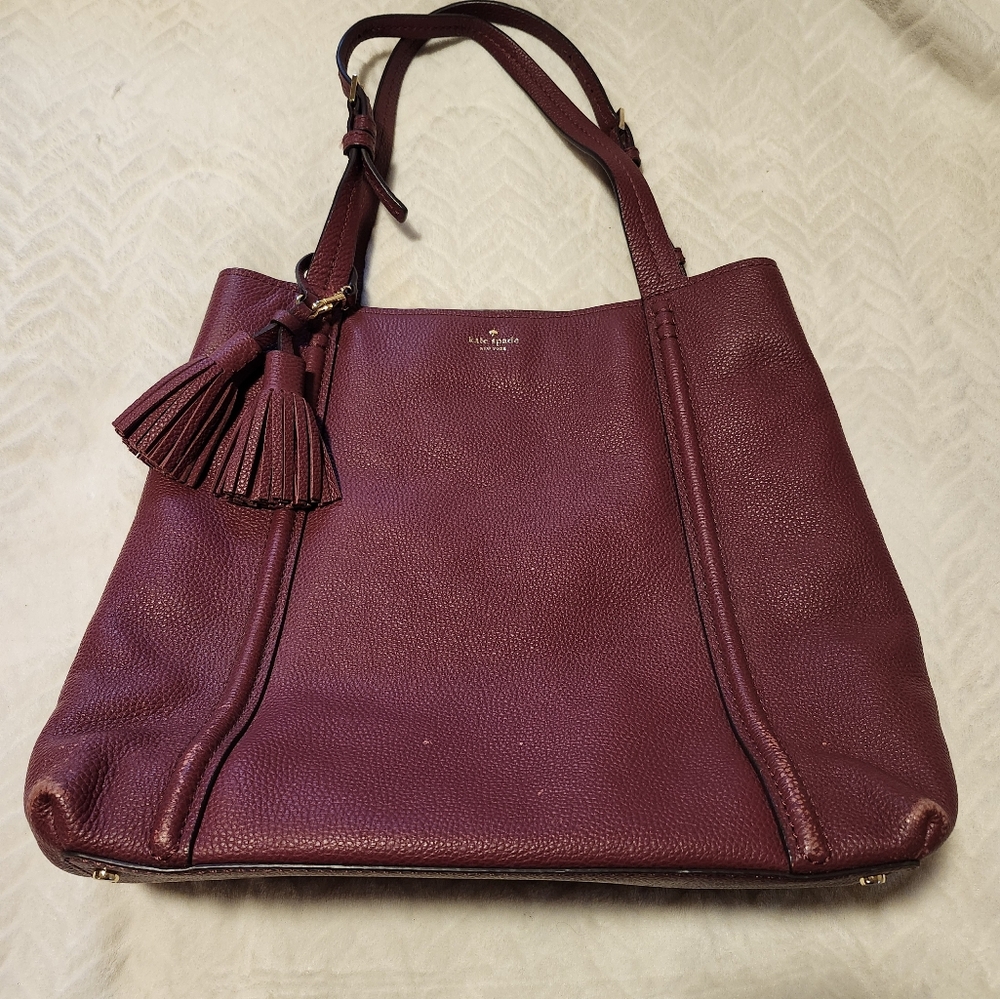 Kate Spade Burgundy Tote
